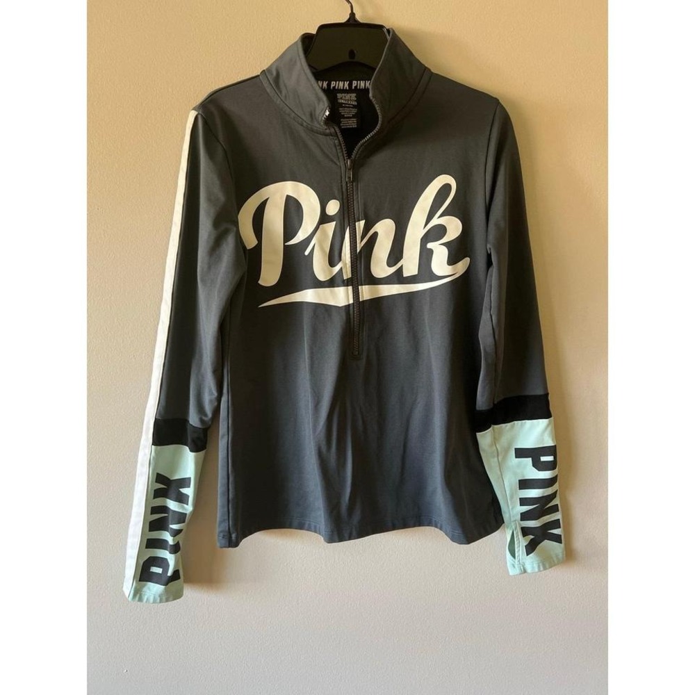 Victoria Secret PINK Quarter Zip Sweatshirt Medium